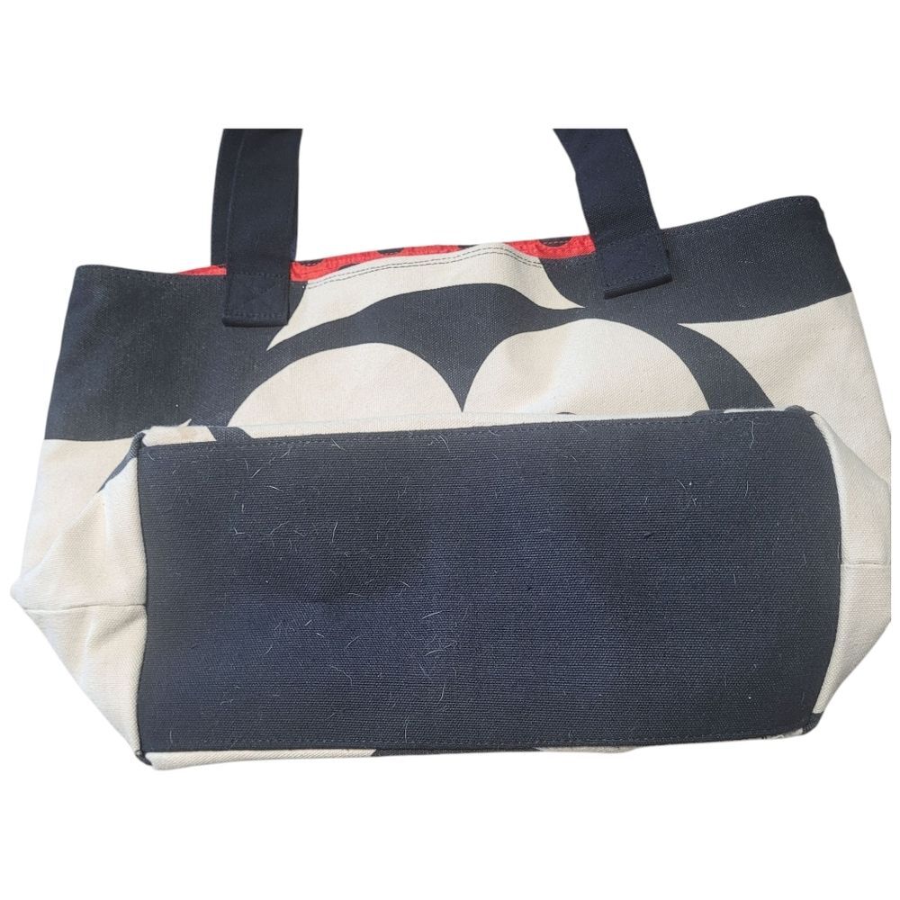 Disney Store Mickey & Minnie Big Face Double Sided Canvas Tote Bag Shoulder vaca - Picture 5 of 11